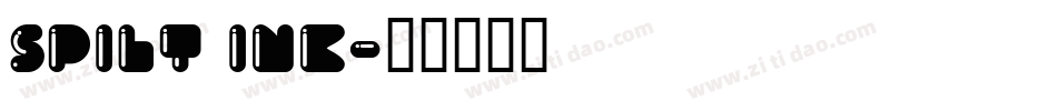 Spilt Ink字体转换